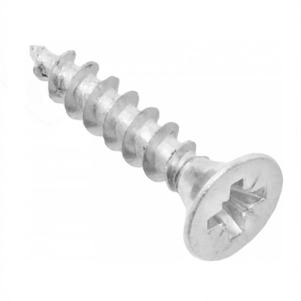 Vis à bois PZ2 4.0x20mm Zinc Blanc (1000 pièces) – Image 2